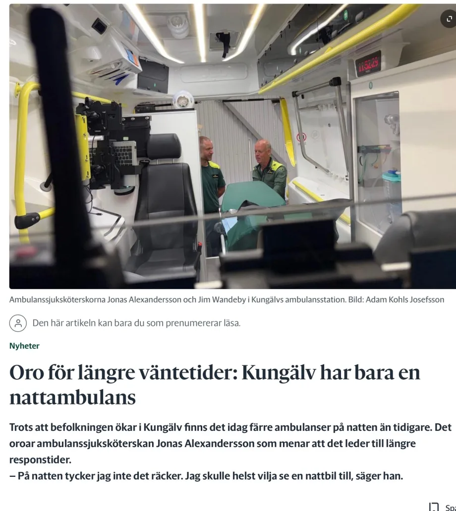 Oro för längre väntetider